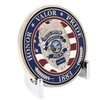 Military Challenge Coin Display Stand - Solid Metal with Anodized