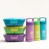 Set Lonchera + Botella + Cuchara con Compartimentos Lunch Box