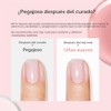 Gel constructor de uñas, 2 piezas de gel constructor transparente
