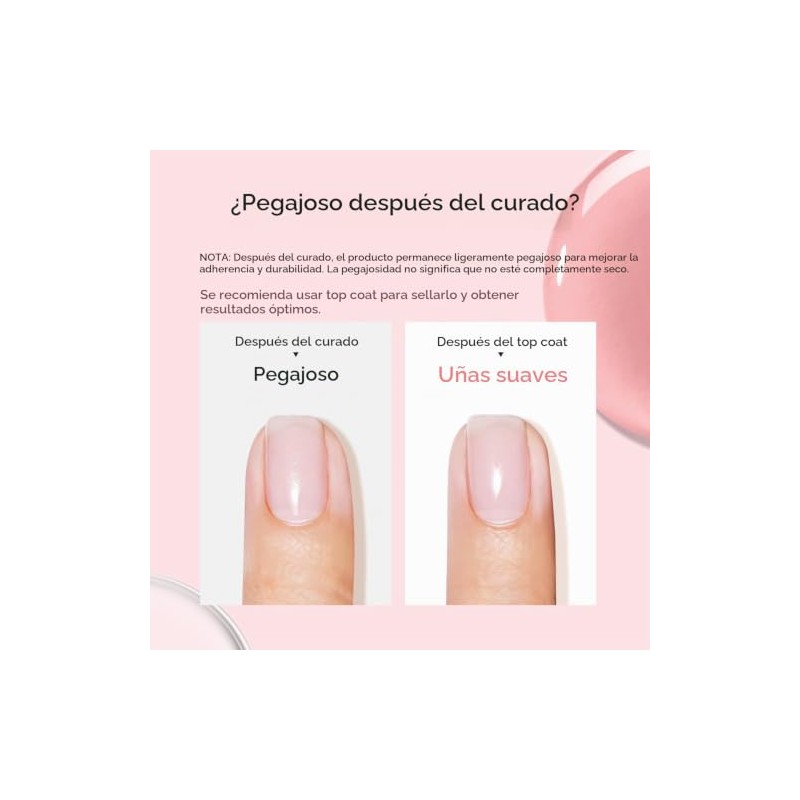 Gel constructor de uñas, 2 piezas de gel constructor transparente
