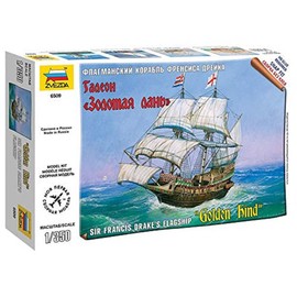 Zvezda 500786509 – Water Vehicle – 1: 350 – Galeone – Golden Hind