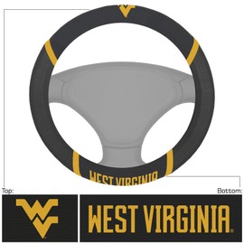 Fan Mats 14942 'West Virginia University' Steering Wheel Cover