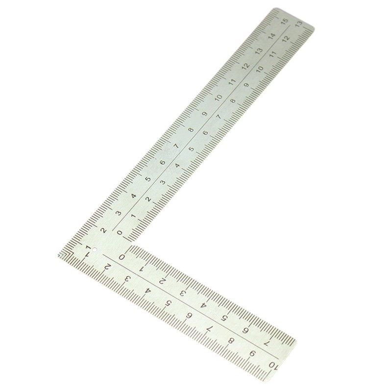 Woodworking Square,Stainless Steel Framing Tools L-Square Carpentry Square - Double-Sided
