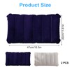 SCDZY 2 Pcs Inflatable Camping Pillow, Soft Flocked Blow Up