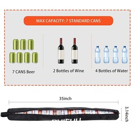 Beer Sleeve,Beer Sleeve for Golf Bag,7-Can Insulated Cooler Sleeve,Stores Up to 7 Canned Beverages,Sling Cooler Fits Most Golf Bags Styles and Types