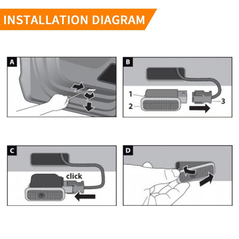 widdif 2 Pcs Never Fade Door Lights Logo, Ghost Shadow