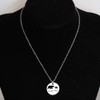 KUIYAI Sweet Mama and Bear Round Pendant Necklace for Mother