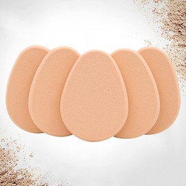 Xinjincang 5Pcs Beige Smooth Makeup Sponge Blender Flawless Foundation Powder Puff Beauty, Makeup Brushes and Tools, Tools and Accessories