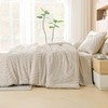 Litanika Super King Plus Size Comforter Set with Sheets Beige