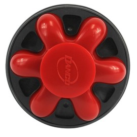 Danco 10761A Disposal Genie II Garbage Disposal Strainer and Stopper, Kitchen Sink Drain Splash Guard with Food Scraper, Red, 1-Pack