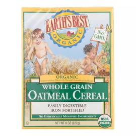 Earths Best Earth's Best Organic Oatmeal Cereal 8 oz (Pack of 3)