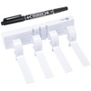 KINGLAKE 200 Pcs White Plastic Plant Tree Tags Nursery Garden