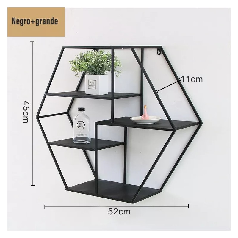 Repisa Estante Hexágonal