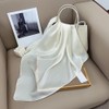 Silk Head Scarf for Women Satin Neck Scarves Square Solid
