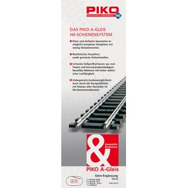 Piko HO 55310 H0 A-Track Supplement Set, 26.8 x 9.4 x 3.2 cm