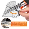 Multi Angle Miter Shear Cutter, Jhua 8'' Multifunctional Trunking Shears