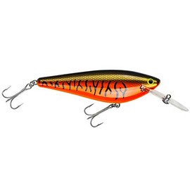 Northland Tackle RMS5-LMO Rumble Monster Shad - Little Musky On Orange, 5in, 1 1/4oz, 3/0 HK, DD 10-12', One Size
