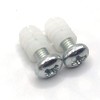 ReplacementScrews Plastic Sleeve and Screw Compatible with IKEA Part 102267 & 105163 (Pack of 2)