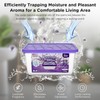 W&E Choice Moisture Absorber, Lavender Scented Dehumidifier for Home, Large