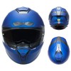 LNCHAO Motorcycle Helmets Dual Visor Full Face Helmet for Adults