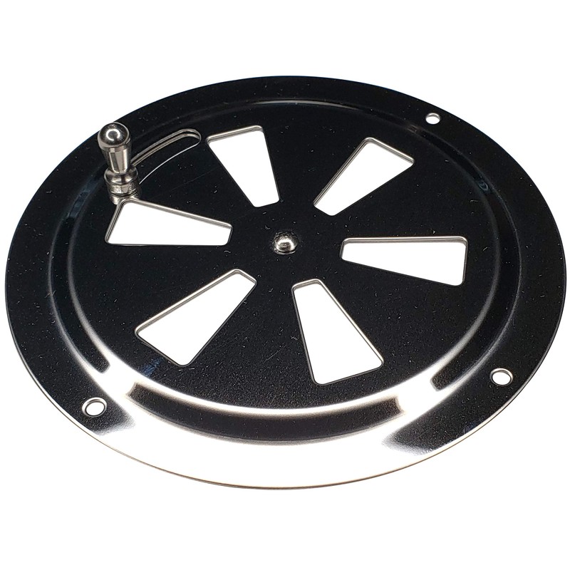4" BBQ Smoker Air Vent (Stainless Steel) - Pinwheel Grill