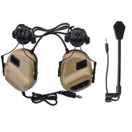 JFFCESTORE Tactical Headset No Noise Reduction for Z.Tactical Series PTT(tan)