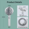 WHZeffect Handheld Shower Heads with ON OFF Switch,Extra Long 79-inch