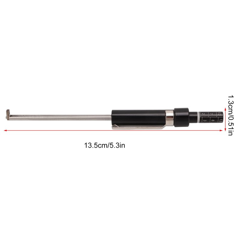 Brake Pad Measuring Tool, Heavy Duty 1.5mm Calibration Check Mark