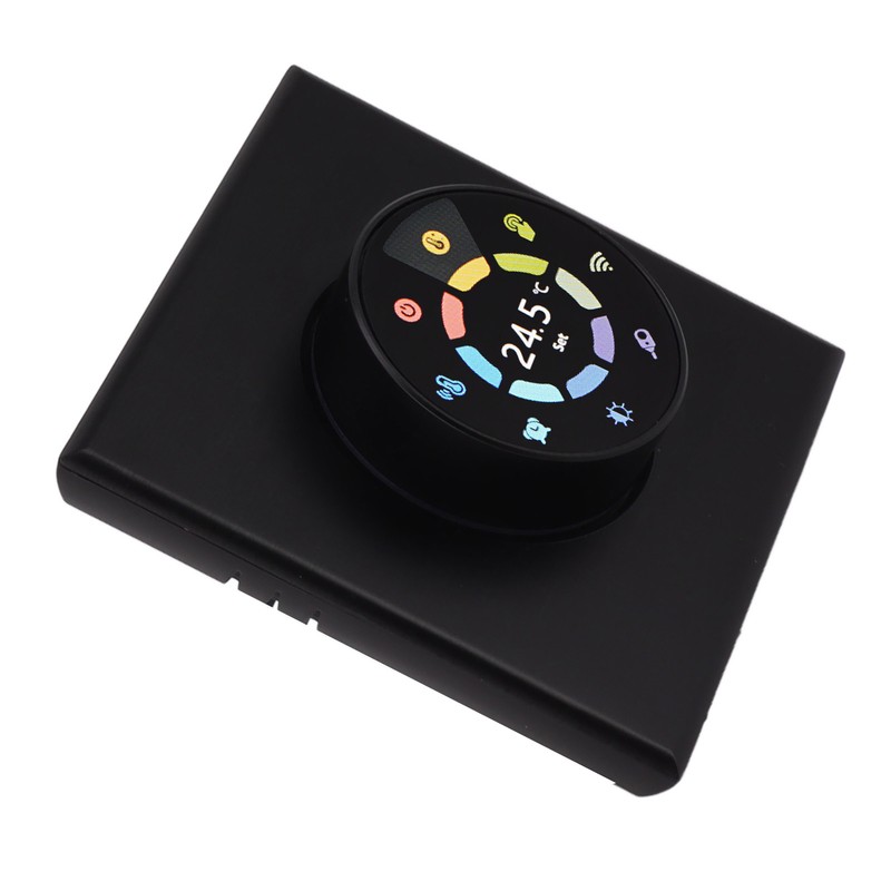 Smart Thermostat Black App Remote Control Timing Energy Saving High