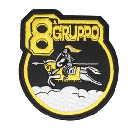 2 Stück Gruppe Italien Militär Stickerei Patch Abzeichen mit Haken und Schleife Backing