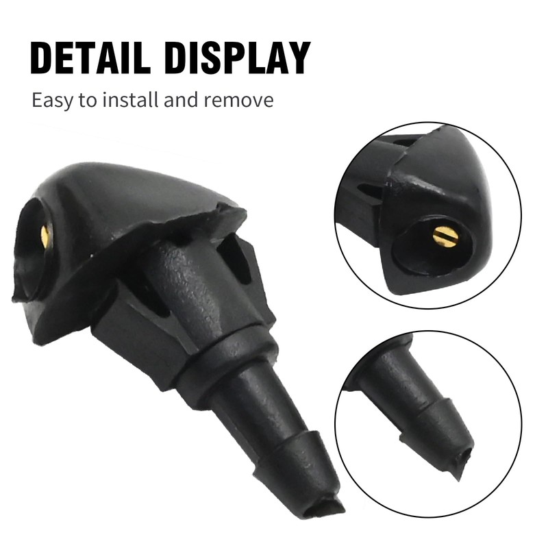 JUUDDENPARTS 2Pcs 76810-SEA-A01 Front Windscreen Washer Nozzles Replacement for Honda