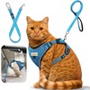 Upgraded Car Cat Harness and Leash for Walking, Adjustable Soft