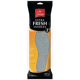 XTRA FRESH ODOUR CONTROL INSOLES - 2 PAIR PACK - ONE SIZE FITS ALL