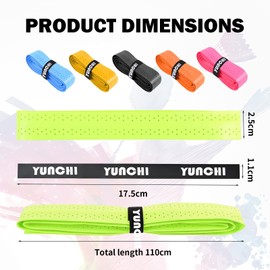 6 Stück Griffband Selbstklebend,Griffband Badminton,Grip Tape,Badmintonschläger Band Griff,Tennis Griffband,Griffband Anti-Rutsch Overgrip Für Tennisschläger,Badminton Schläger,Golfstange,Baseball