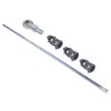 GELUOXI 3 Black U Joint 36" Steel Steering Shaft Support
