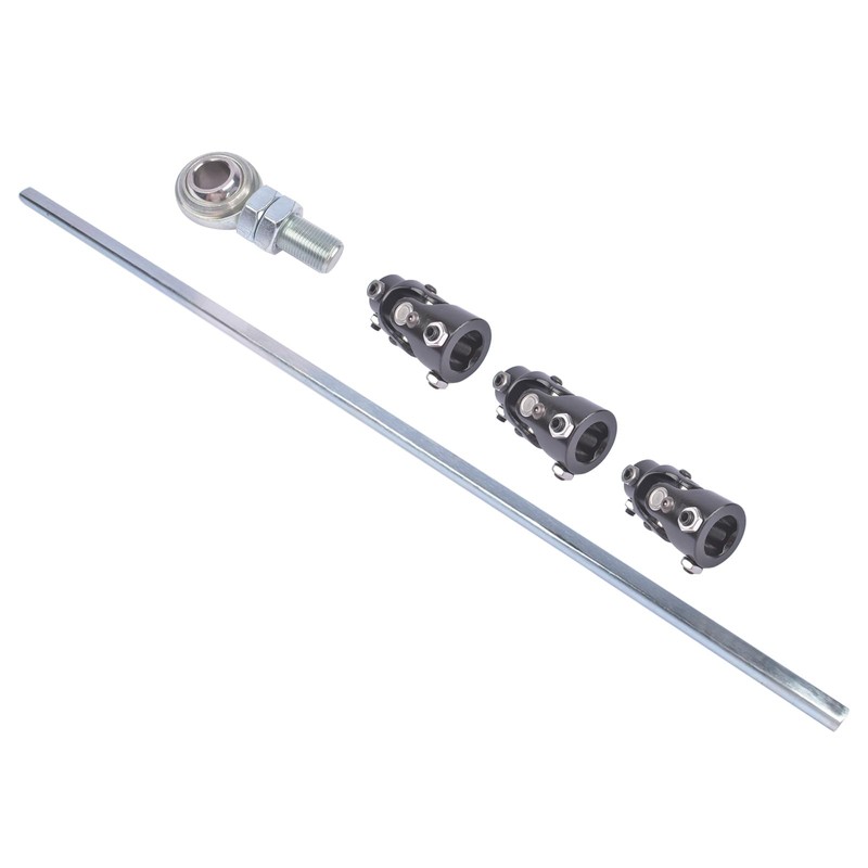 GELUOXI 3 Black U Joint 36" Steel Steering Shaft Support