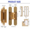 LOPYXBR 2 PCS 6 Inch Hidden Door Hinge Heavy Duty
