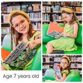 DUCO Kids Blue Light Glasses Girls Boys Computer Gaming Eyeglasses Anti UV,Bluelight Glasses for Kids Age 6-10 K028