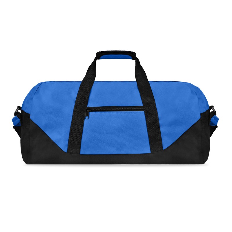 Dalix 21" Large Duffle Bag with Adjustable Strap (Royal Blue)