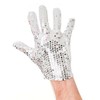 Bristol Novelty BA1093 Sequin Glove | Unisex | White Adult,