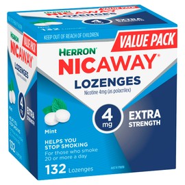 Nicaway 4mg Stop Smoking Mint Lozenge (Pack of 132)