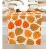 PurpleEssences Maple Leaves Fall Table Runner, 14x54-in Autumn Table Runner