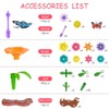 OSDUE Blumengarten Spielzeug, DIY Bouquet Sets, Flower Building Blocks Set,
