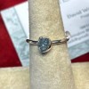 Natural Creations sterling silver stackable ring Size 7 Aquamarine Raw