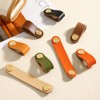 TopHomer Leather Furniture Handles Furniture Knobs Handles, Cabinet Handles Pull