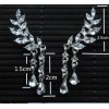 Launers Arete Pendiente Zarzillo Alas Angel Cristal Mujer Fantasia