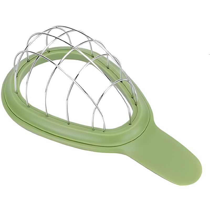 Stainless Steel and Plastic Avocado Cuber - Effortless Slicing with