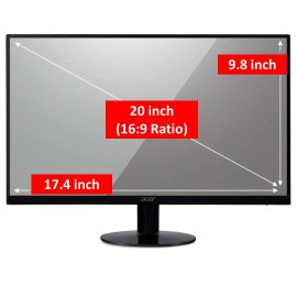 BISEN Anti Blue Light Screen Protector Guard For Desktop PC Monitor 20" inch (16:9)