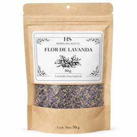Herbolaria Selecta Flor de Lavanda Seca Natural, 50 G, Aroma Floral Intenso, Ideal para Infusi?n