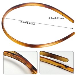 Shengsenfu 6 pcs Toothed Hair Hoop Toothed Headband, Tooth Comb Hairband, Wavy Zigzag Headband, Plastic Hair Hoops Zigzag Hair Band, for Women Girls Fashion Hair Hoop, Plastic Sharks Tooth Hair Comb